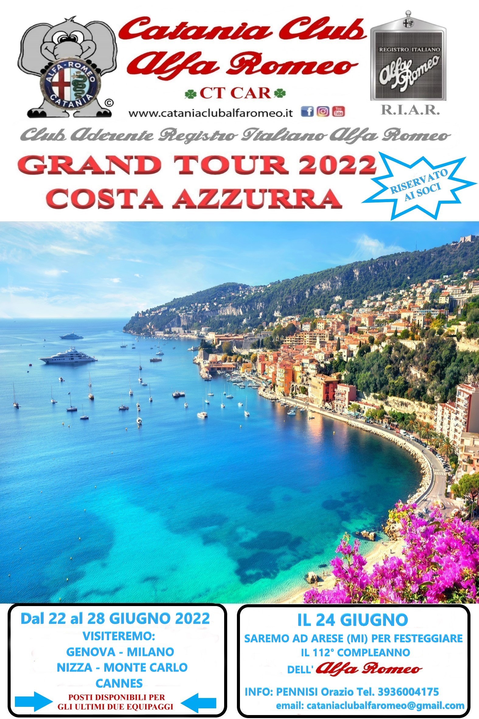 Grand Tour 2022 - Costa Azzurra