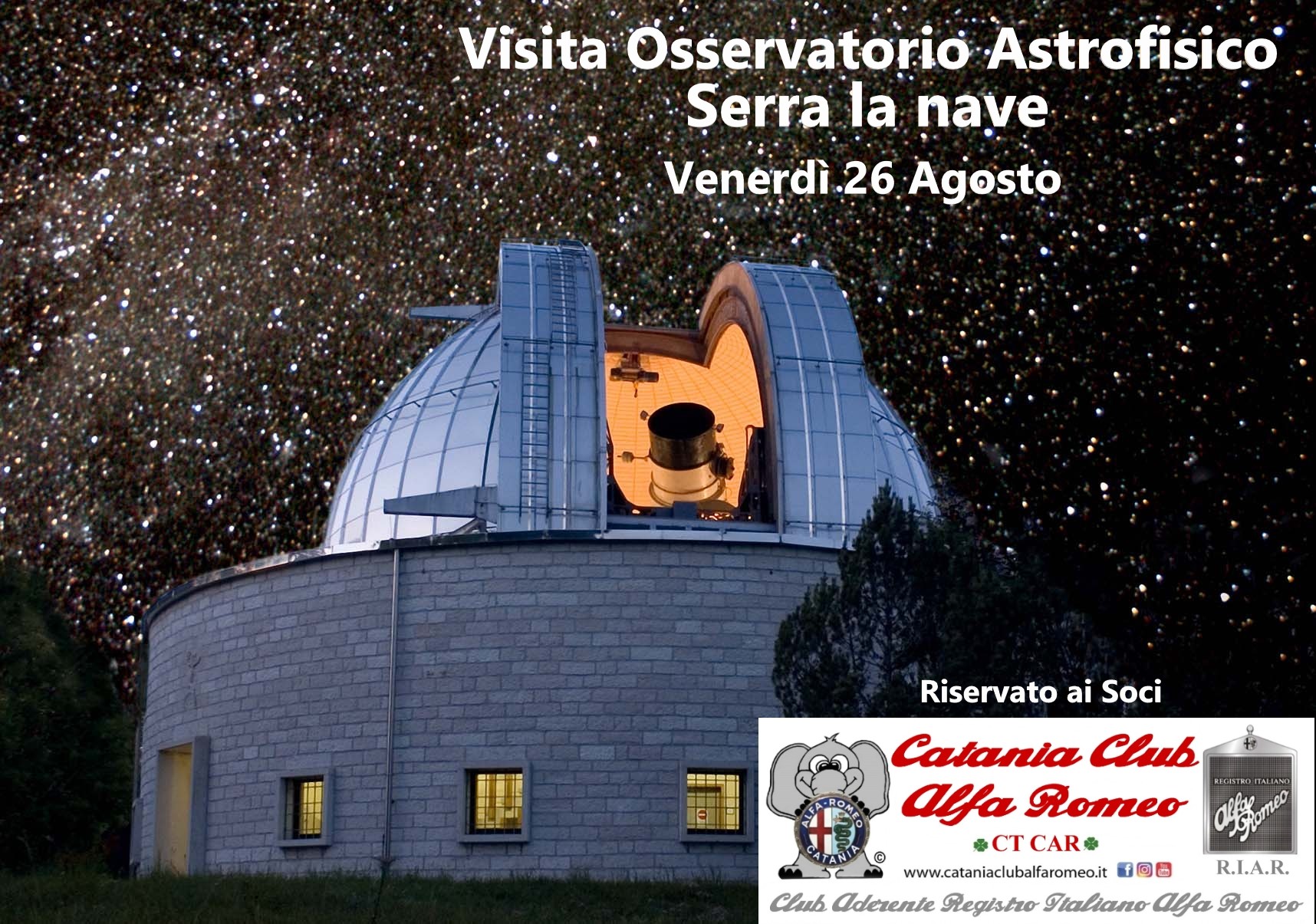 Visita Osservatorio Astrofisico Serra la Nave